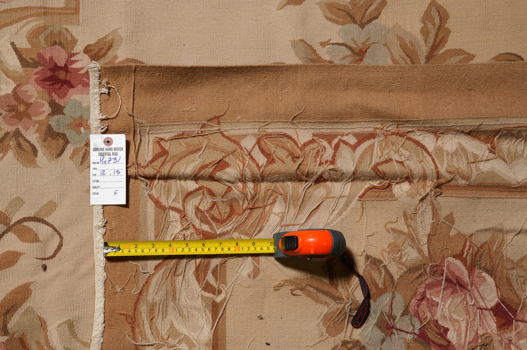 12 x 15 FLAT WEAVE Aubusson Rug #PIX-731