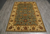 Load image into Gallery viewer, 6 x 8.6 Light Blue Gold Quality Jaipur Rug #F-5706
