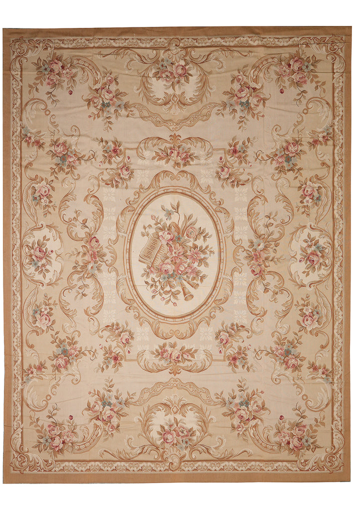 12 x 15 FLAT WEAVE Aubusson Rug