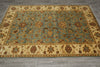 Load image into Gallery viewer, 6 x 8.6 Light Blue Gold Quality Jaipur Rug #F-5706