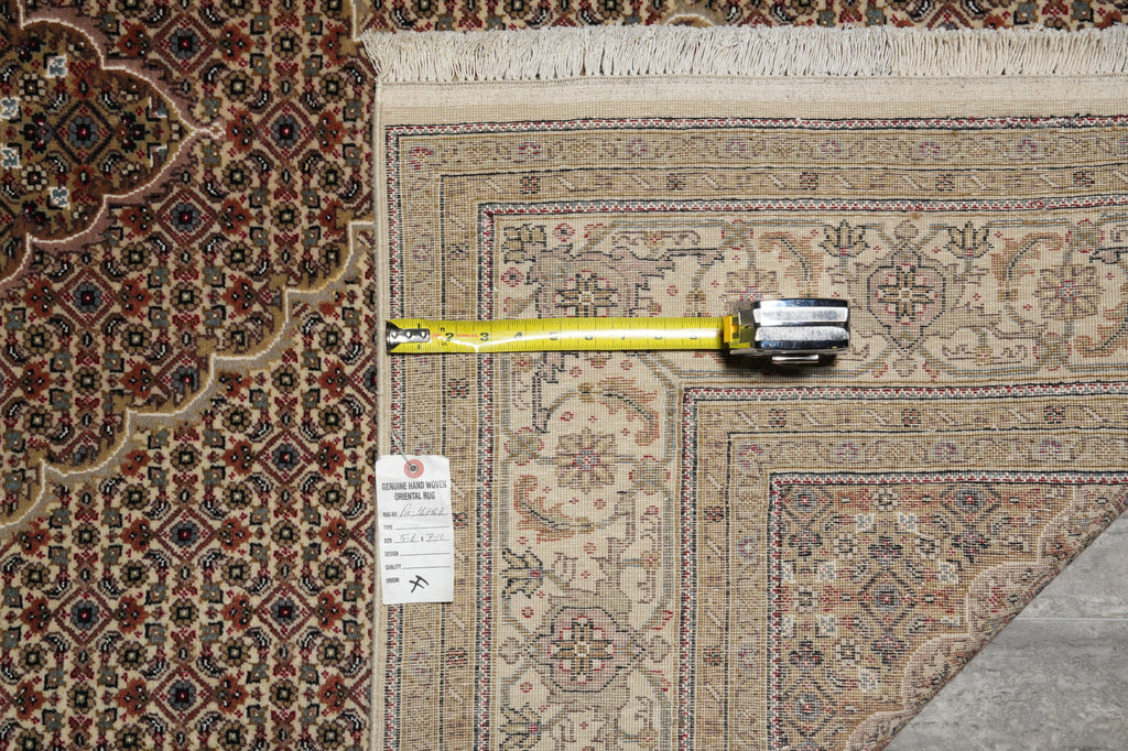 5.6 x 8 Tabriz Mahi Wool & Silk Rug #PIX-16787