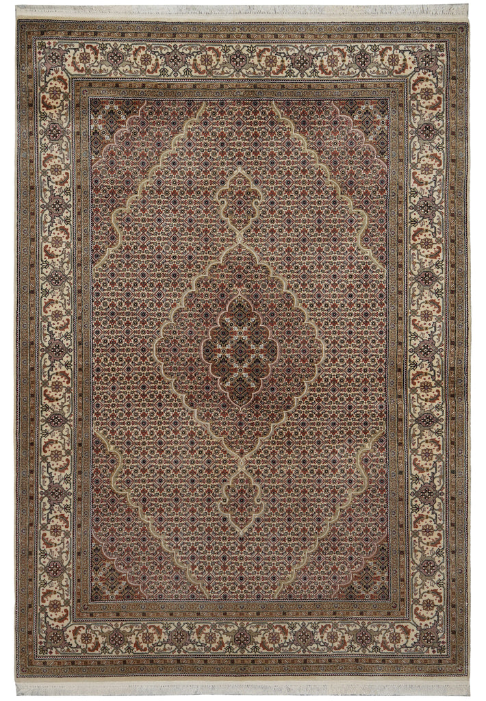 5.6 x 8 Tabriz Mahi Wool & Silk Rug #PIX-16787