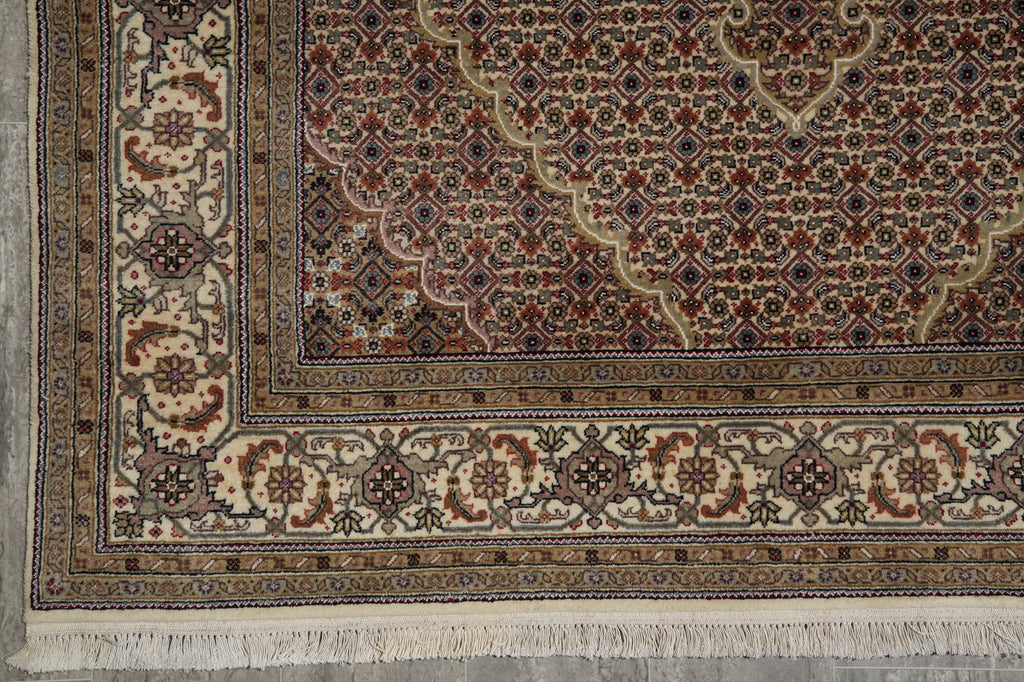 5.6 x 8 Tabriz Mahi Wool & Silk Rug #PIX-16787