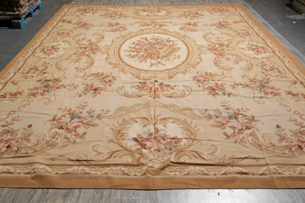 12 x 15 FLAT WEAVE Aubusson Rug #PIX-731