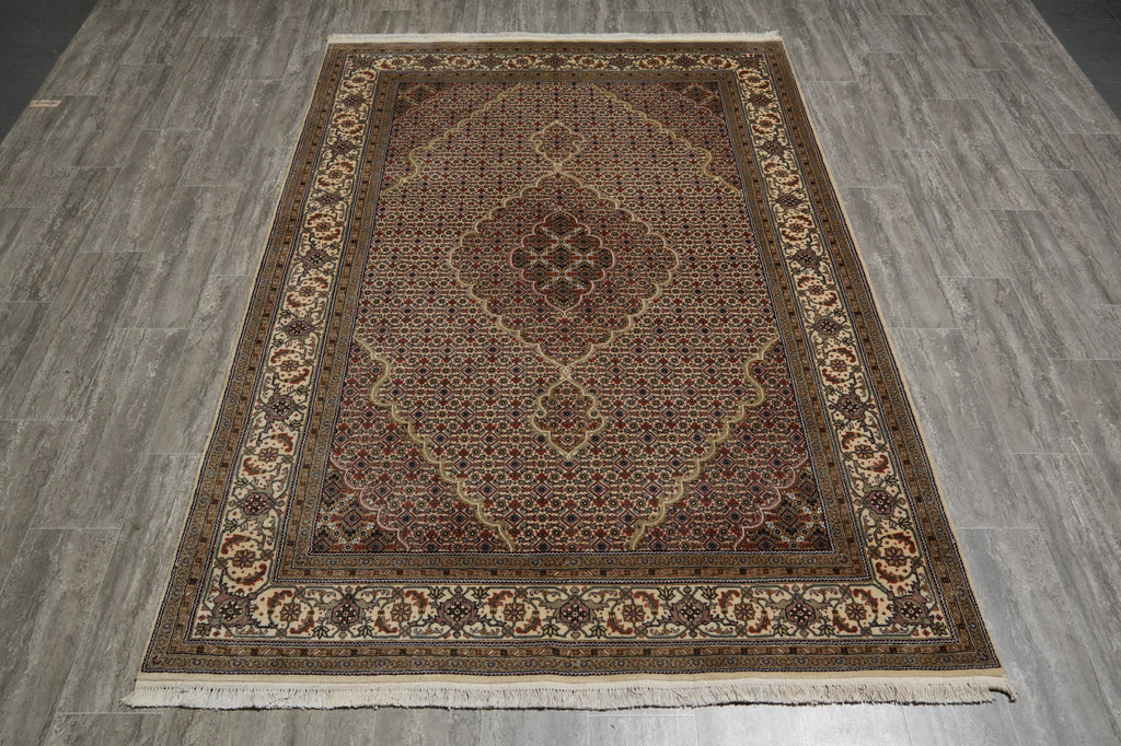 5.6 x 8 Tabriz Mahi Wool & Silk Rug #PIX-16787