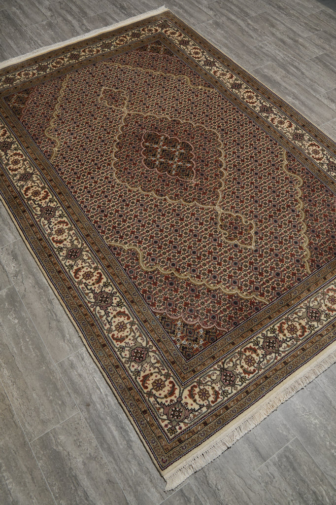 5.6 x 8 Tabriz Mahi Wool & Silk Rug #PIX-16787
