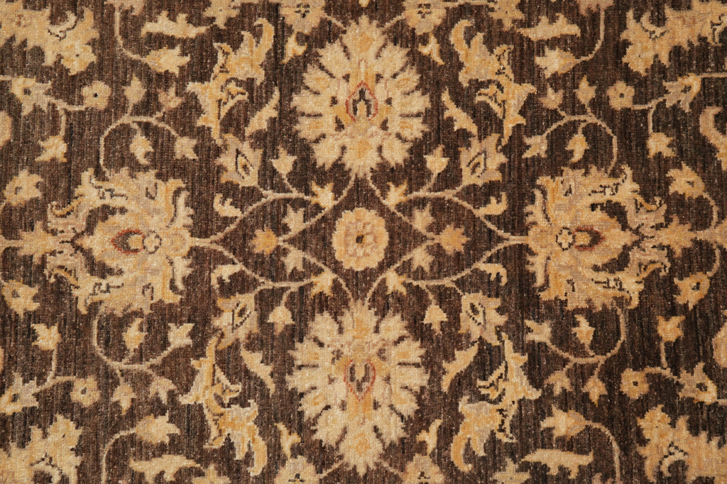 4 x 5.6 Brown Zigler Chobi Rug Natural Wool #PIX-25378