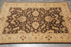 Load image into Gallery viewer, 4 x 5.6 Brown Zigler Chobi Rug Natural Wool #PIX-25378