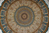 Load image into Gallery viewer, 6 x 6 Feet Round Silk Rug Dom Esfahan Pattern #59127