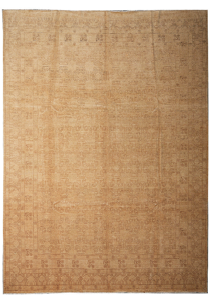 8.9 x 11.8 Neutrals Chobi Ziglar Rug Natural Wool #B-77521