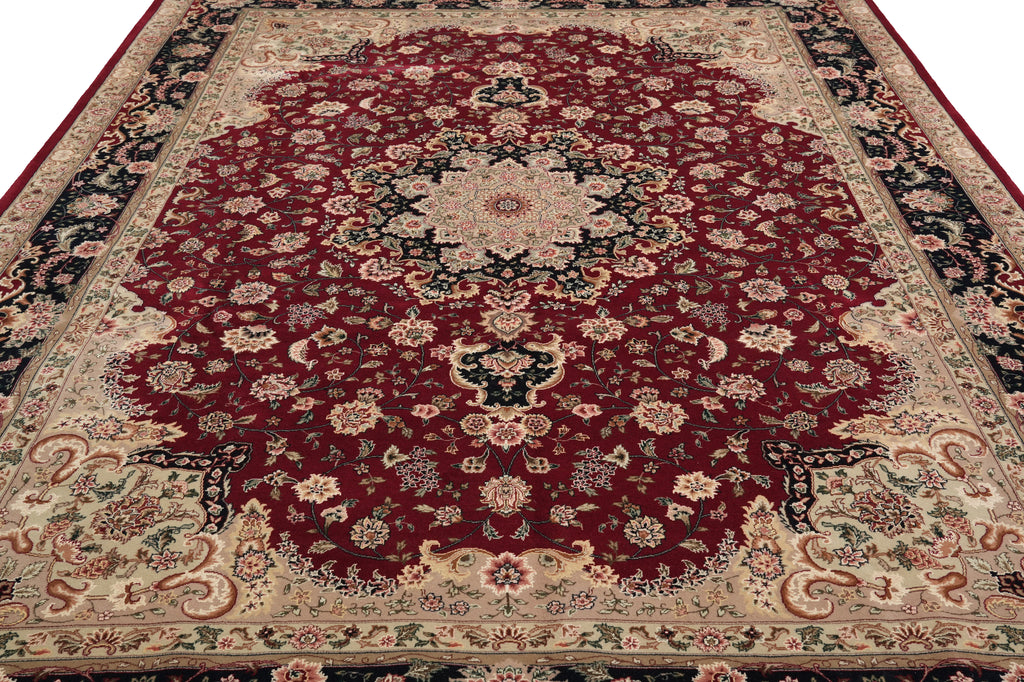 9 x 12 High Quality Wool and Silk Rug #PIX-5868