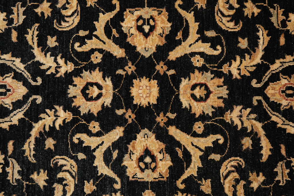 3.9 x 6 Black Chobi Peshawar Rug #PIX-25373
