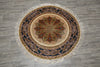Load image into Gallery viewer, 4 x 4 Feet Round Silk Handmade Rug #59515