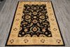 Load image into Gallery viewer, 3.9 x 6 Black Chobi Peshawar Rug #PIX-25373