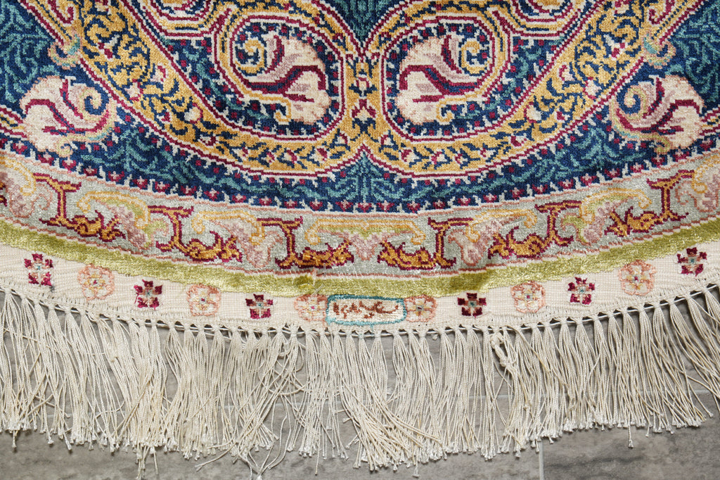 4' x 4' Round Silk Rug Elegant #59528