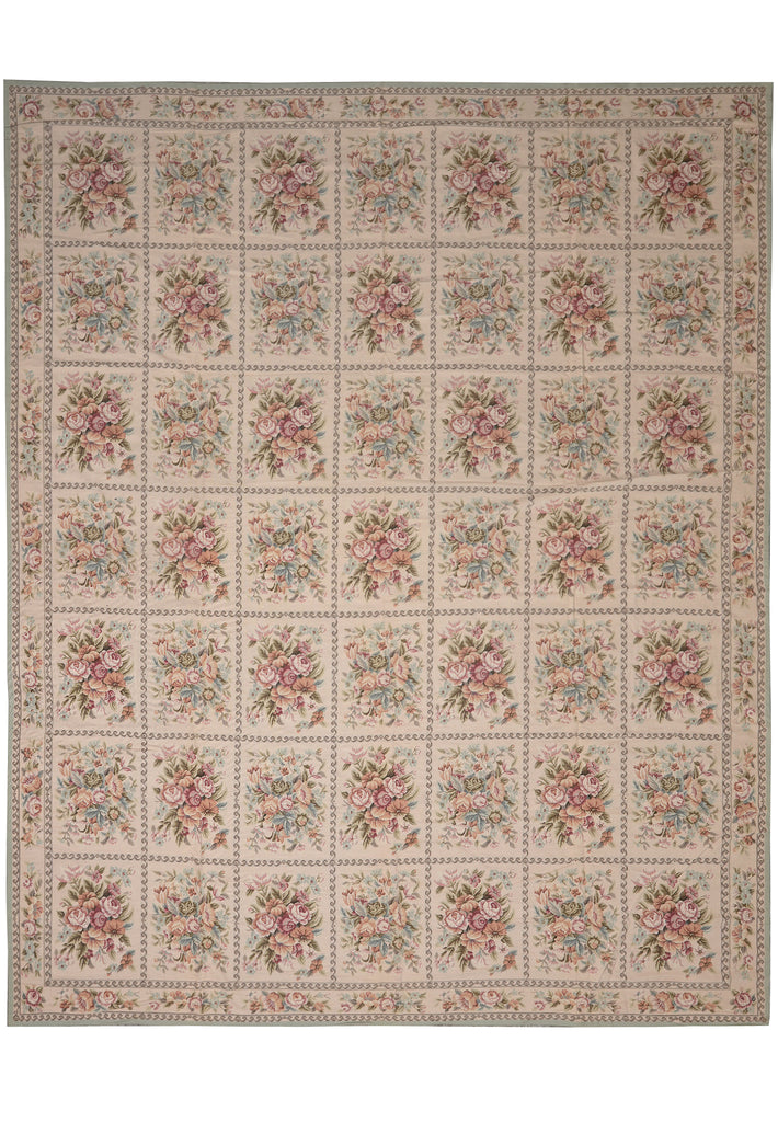 12 x 15 Pleasant Floral English Garden Needle Point Rug