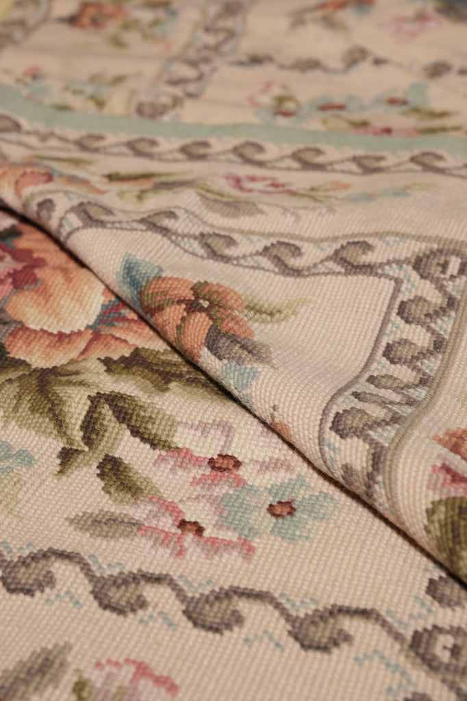 12 x 15 Pleasant Floral English Garden Needle Point Rug #S10-1255