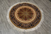 Load image into Gallery viewer, 4' x 4' Round Silk Rug Elegant #59528