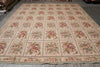 Load image into Gallery viewer, 12 x 15 Pleasant Floral English Garden Needle Point Rug #S10-1255