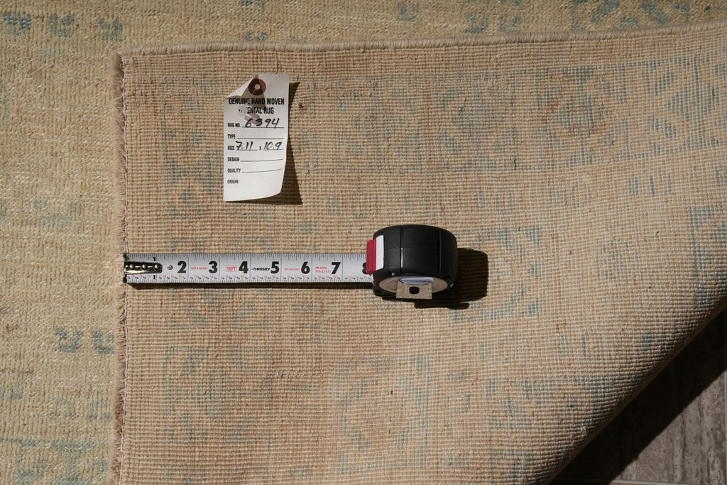 8.0 x 10.9 Natural Wool Quality Ziglar Chobi Rug #F-6394