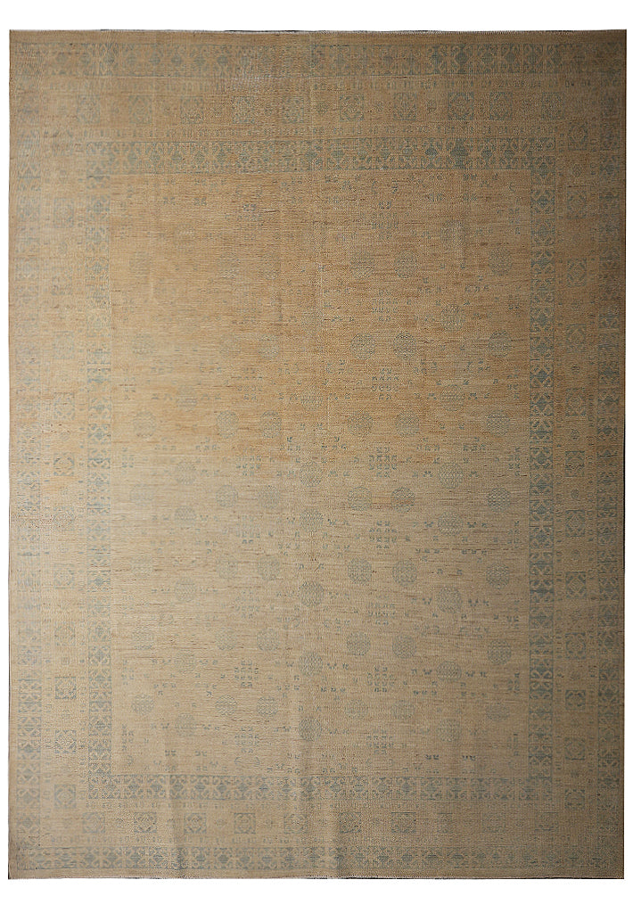 8.0 x 10.9 Natural Wool Quality Ziglar Chobi Rug #F-6394
