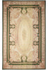 Load image into Gallery viewer, 12 x 18 Flat Weave Aubusson Rug Ivory Green