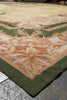 Load image into Gallery viewer, 12 x 18 Flat Weave Aubusson Rug Ivory Green #PIX-5703