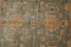 Load image into Gallery viewer, 7.9 x 8.2 Handmade Oushak Chobi Rug GREEN GOLD  #PIX-25106