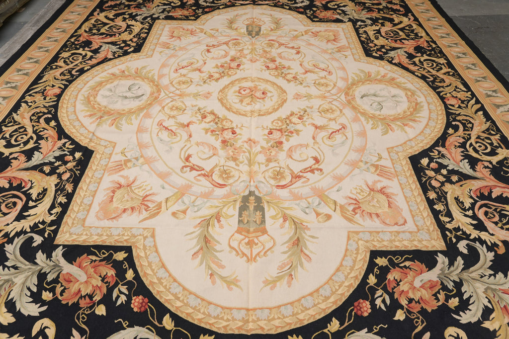 12 x 15 Flat Weave French Aubusson Rug #PIX-5721