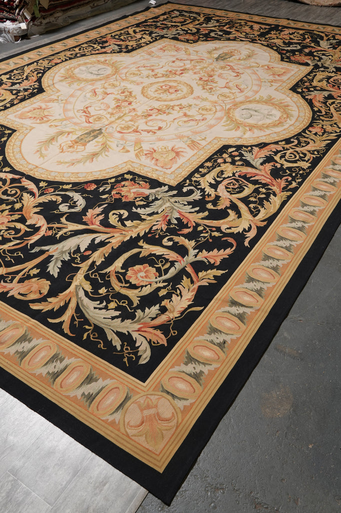 12 x 15 Flat Weave French Aubusson Rug #PIX-5721