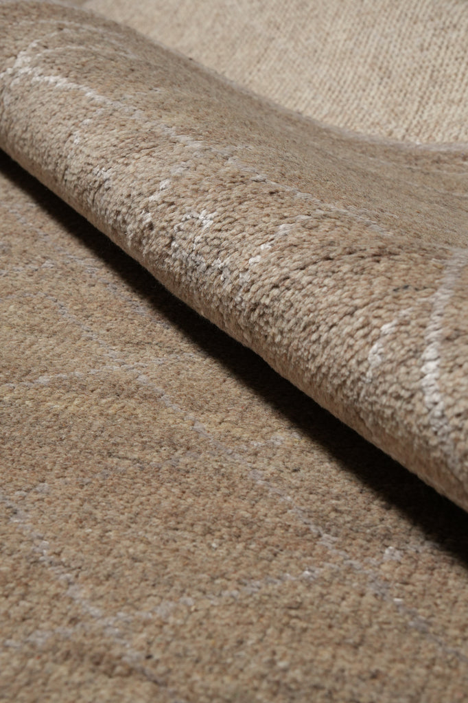 8.3 x 11.7 Modern Caramel Beige Handmade Rug #PIX-29179