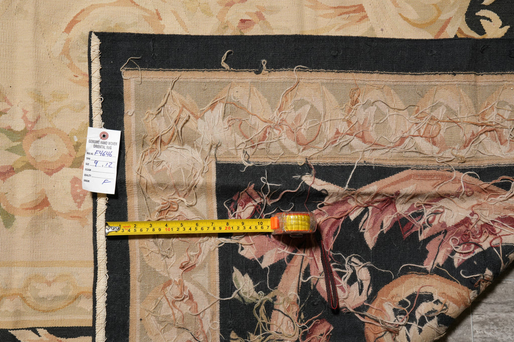 9 x 12 Fine Flat Weave Aubusson Rug #F-4646