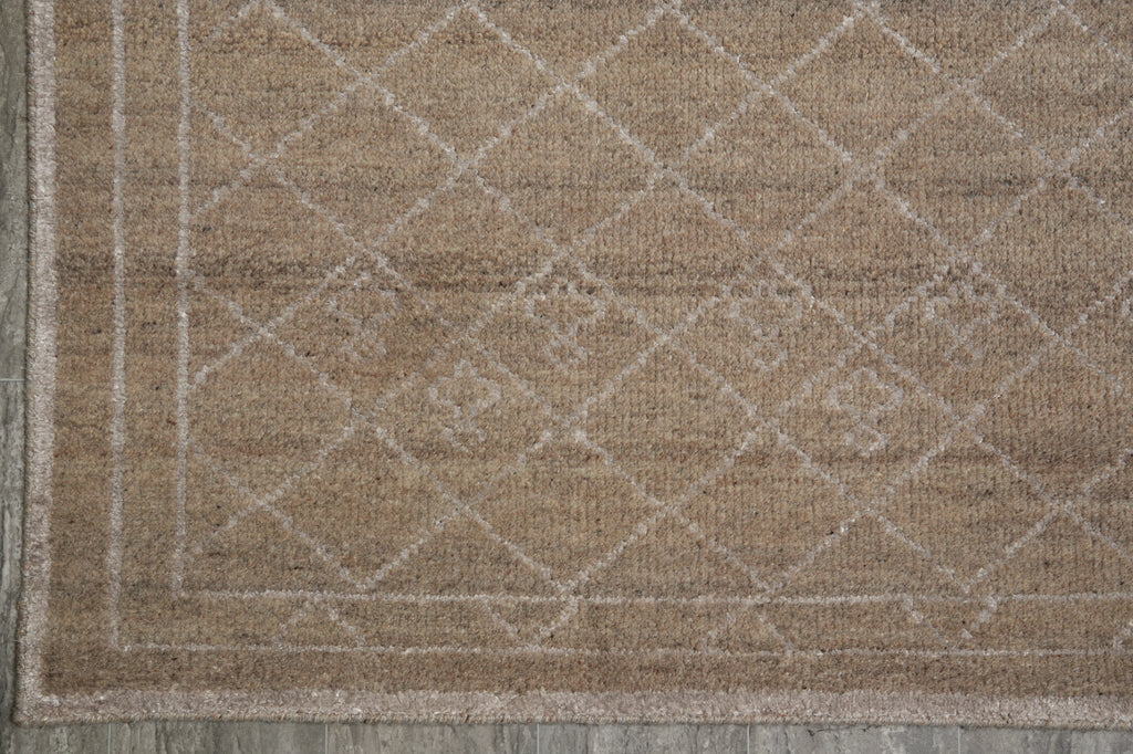 8.3 x 11.7 Modern Caramel Beige Handmade Rug #PIX-29179