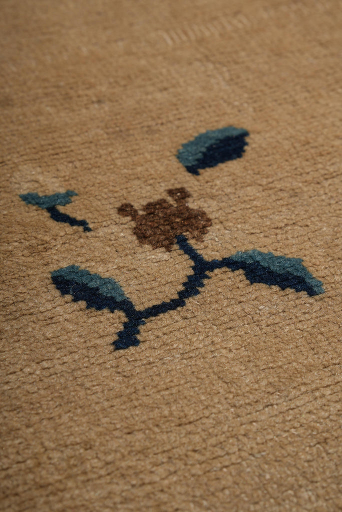 9.1 x 11.6 Antique Art Deco Chinese Beging Rug #F-4014