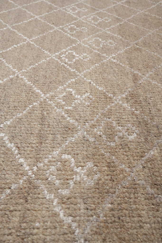 8.3 x 11.7 Modern Caramel Beige Handmade Rug #PIX-29179