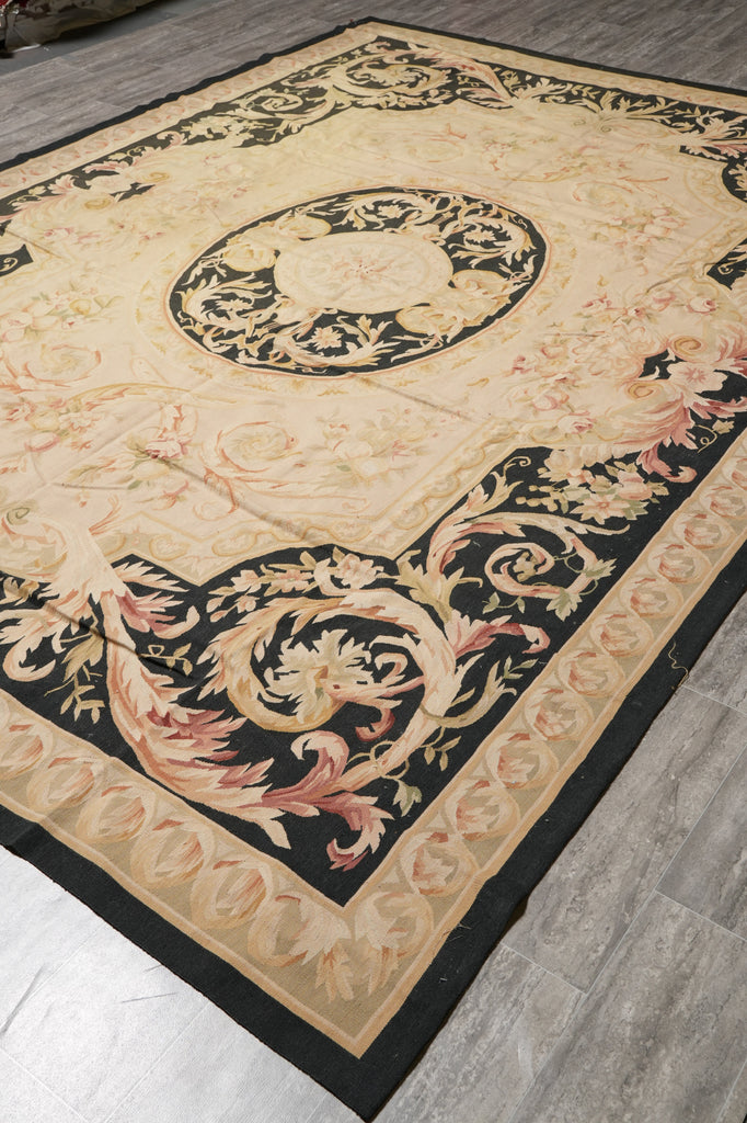 9 x 12 Fine Flat Weave Aubusson Rug #F-4646