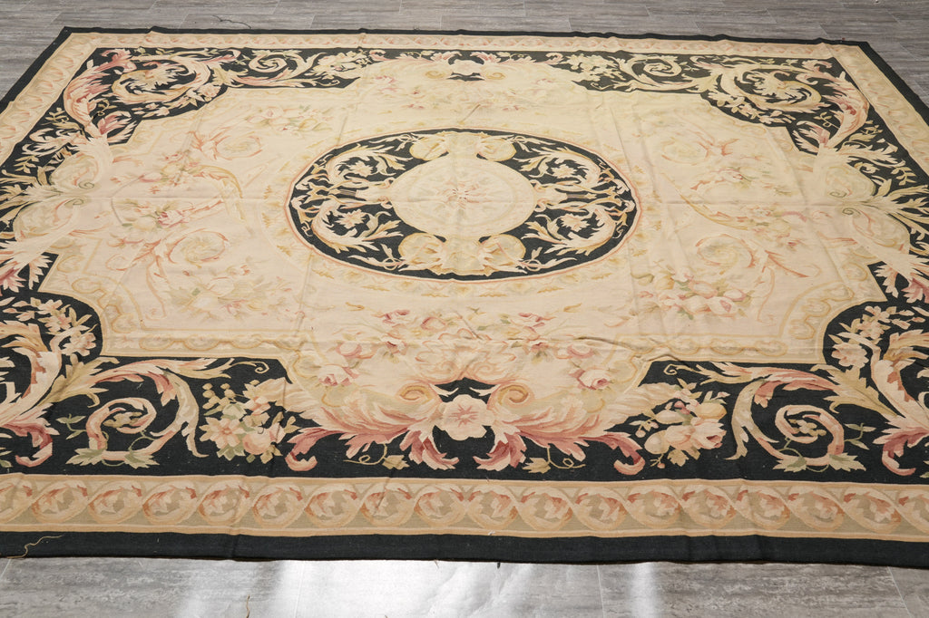 9 x 12 Fine Flat Weave Aubusson Rug #F-4646