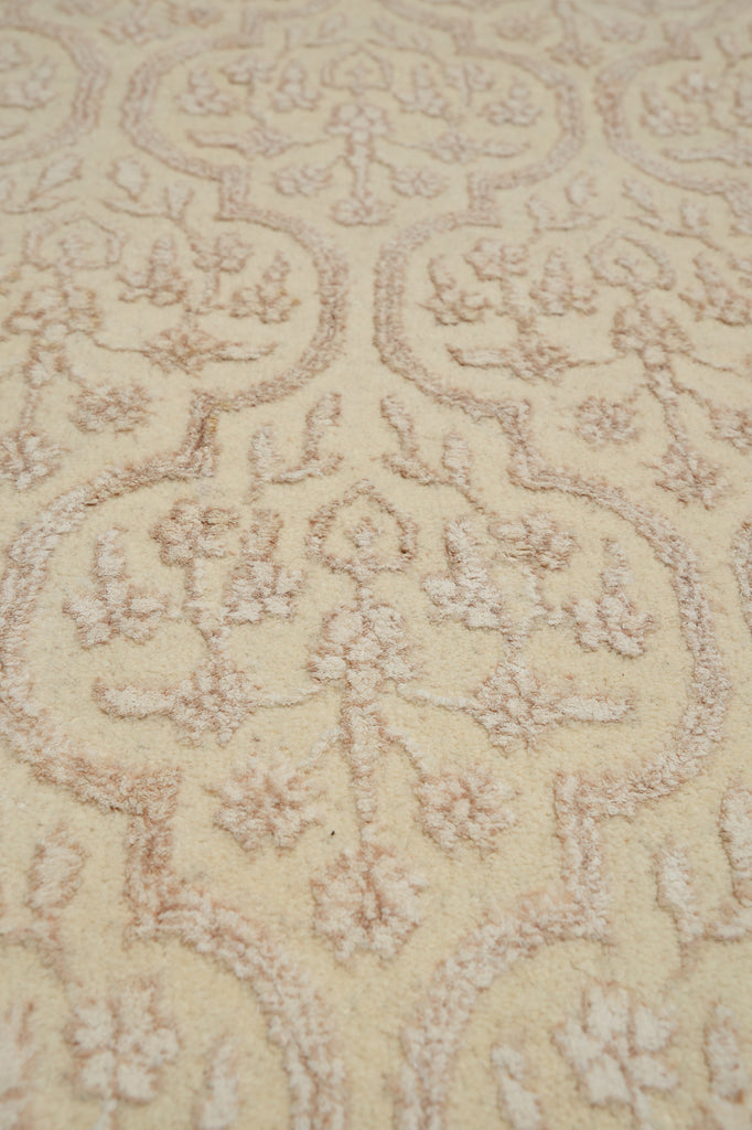 9 x 11.8 tone Wool and Silk Transitional Elite Rug Calm Elegant #F-5572