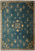 Load image into Gallery viewer, 7.0 x 9.7 Antique Art Deco Chinese Beging Rug Blue #F-4015