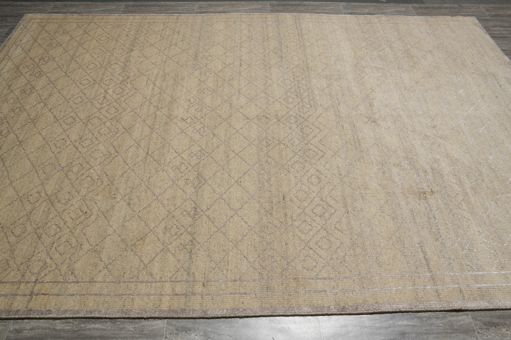 8 x 10 Gray Modern Handmade Rug #PIX-29101