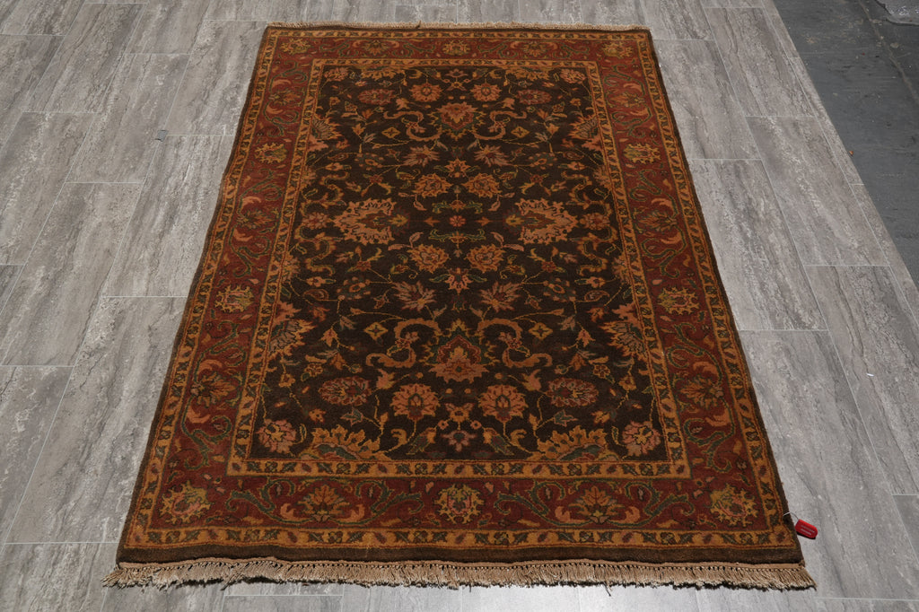 4 x 5.5 New Handmade Wool Jaipur Rug Reproduction Mahal #PIX-16836