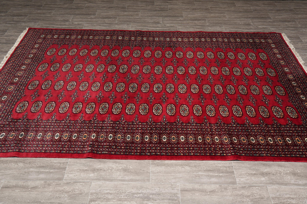 6.6 x 10.4 New Handmade Bokhara Rug Soft Wool  #F-4016
