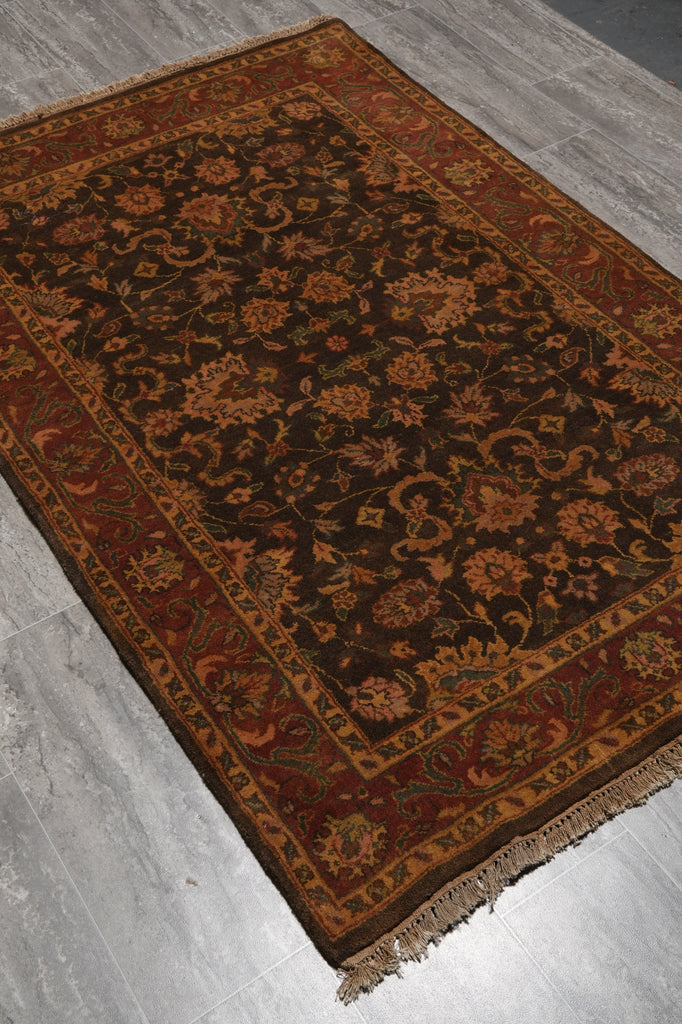 4 x 5.5 New Handmade Wool Jaipur Rug Reproduction Mahal #PIX-16836