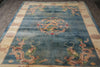 Load image into Gallery viewer, 8.6 x 11.8 Semi-Antique Chinese Art Deco Rug Dragon Friendship #F-4017