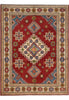 Load image into Gallery viewer, 5 x 6.5 Geometric Diamond Kazak Wool Rug