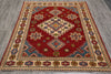 Load image into Gallery viewer, 5 x 6.5 Geometric Diamond Kazak Wool Rug #PIX-24200