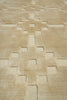 Load image into Gallery viewer, 8.8 x 12.5 Modern Beige Gold &amp; Ivory Handmade Rug #F-5422
