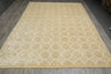 Load image into Gallery viewer, 8.8 x 12.5 Modern Beige Gold &amp; Ivory Handmade Rug #F-5422