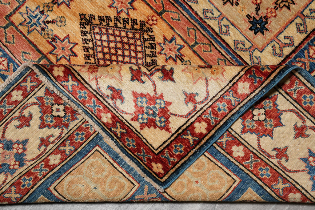 5.7 x 8 Super Kazak Rug Finer Silky Wool #PIX-24946