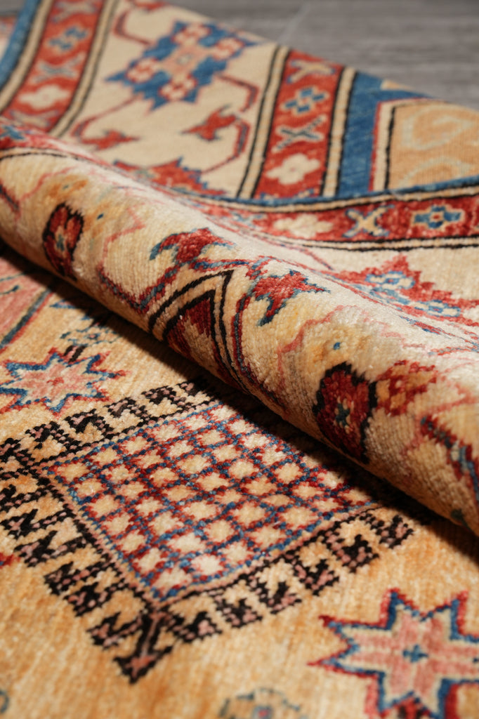 5.7 x 8 Super Kazak Rug Finer Silky Wool #PIX-24946